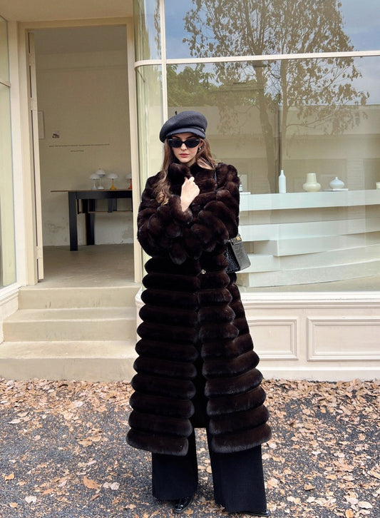 Manteau Fausse Fourrure Chinchilla – Luxe, Chic & Ultra Girly | Collection Hiver Premium