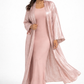 Ensemble 2 pièces robe sans manches & abaya à paillettes – Taille unique du 34 au 46