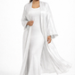 Ensemble 2 pièces robe sans manches & abaya à paillettes – Taille unique du 34 au 46