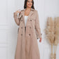 Trench Berii - Manteau Élégant Noir avec Col Structuré et Double Boutonnage Classique pour Femme Taille S à XL