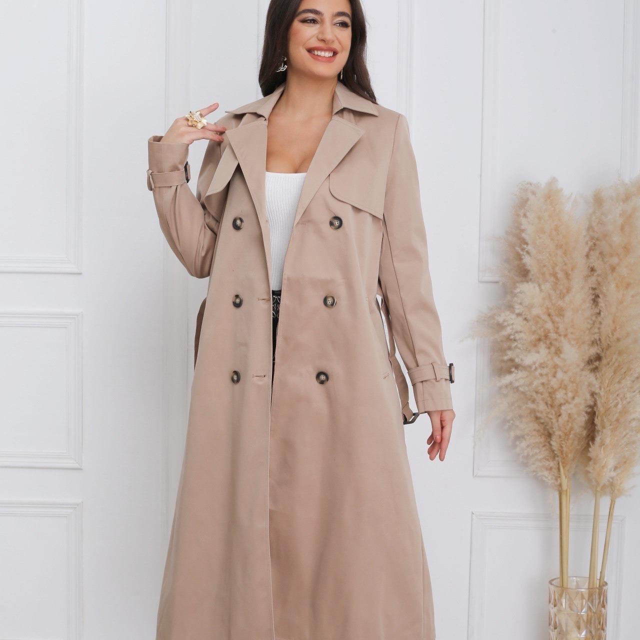 Trench Berii - Manteau Élégant Noir avec Col Structuré et Double Boutonnage Classique pour Femme Taille S à XL