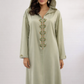 Jelaba Marwa – Djellaba élégante avec perles en verre faites à la main