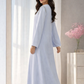 Abaya Élégance Céleste Bleu Clair