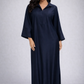 Robe Longue Fluide Élégance Satinée – Chic et Confort au Quotidien