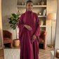 Abaya effet papillon fluide – Coupe ample et élégante