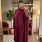 Abaya effet papillon fluide – Coupe ample et élégante
