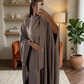 Abaya effet papillon fluide – Coupe ample et élégante