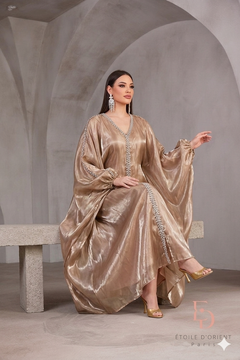 Robe Abaya Perla — L’éclat de l’élégance intemporelle