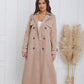 Trench Berii - Manteau Élégant Noir avec Col Structuré et Double Boutonnage Classique pour Femme Taille S à XL